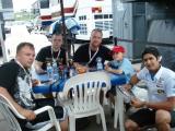 Nathan Mason, Brian Mellon, Donny Daughenbaugh, Zach and Indylights driver Gustavo Yacaman